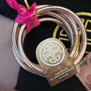 Champagne  Budhagirl large all weather bracelets